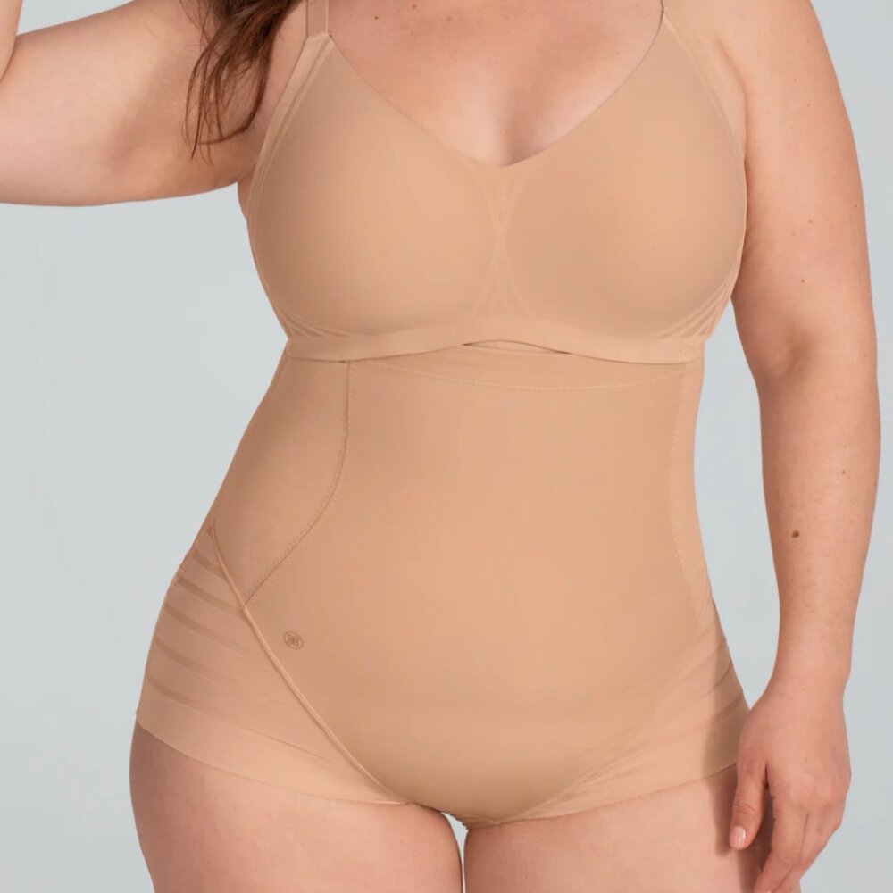 Honeylove Queen Brief Shapewear 1X SAND NUDE NWT